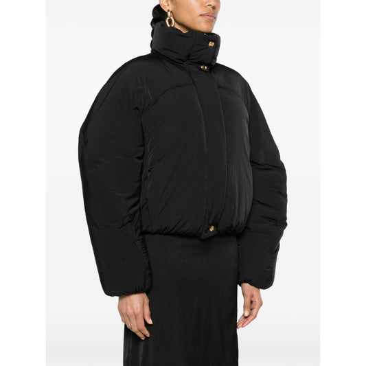 JACQUEMUS Coats Black Jackets JACQUEMUS White Smoke