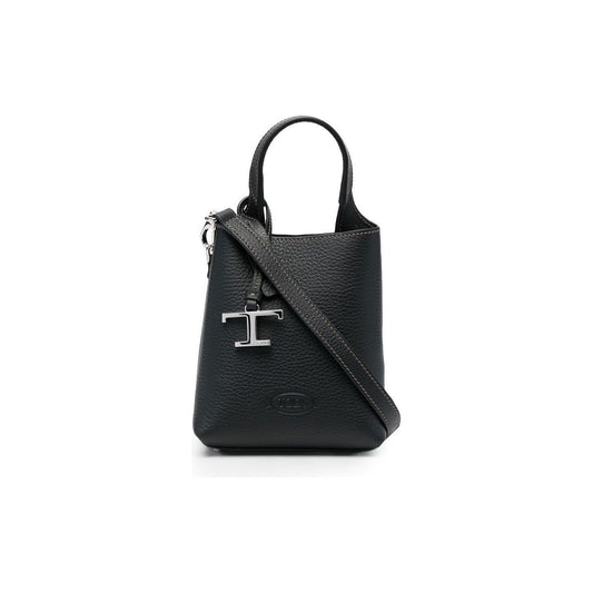 Tod's Micro Bag in Leather Clutches Tod'S Dark Slate Gray
