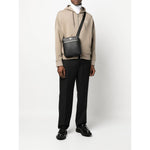Emporio Armani ASV regenerated Saffiano leather flat shoulder bag with eagle plate Y4M185Y138E81072-P25