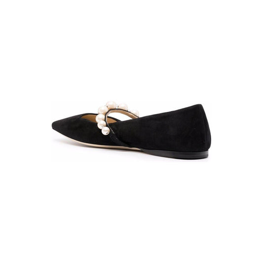 Jimmy Choo Square Toe Ballet Flats Ade Flat Shoes Jimmy Choo Light Gray