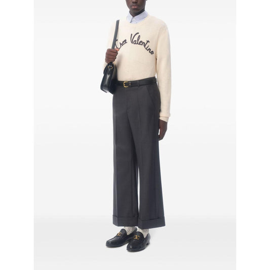 Valentino Sweaters White Topwear Valentino White Smoke