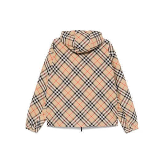 Burberry check pattern reversible jacket Jackets Burberry Rosy Brown