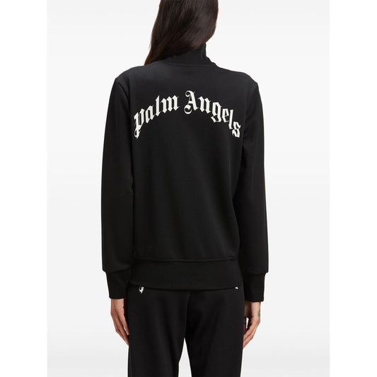 Palm Angels logo print track jacket Topwear Palm Angels White Smoke