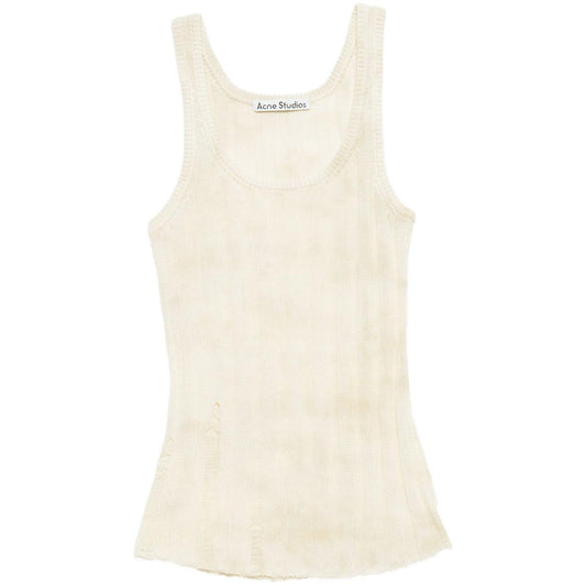 Acne Studios Top White Topwear Acne Studios Antique White