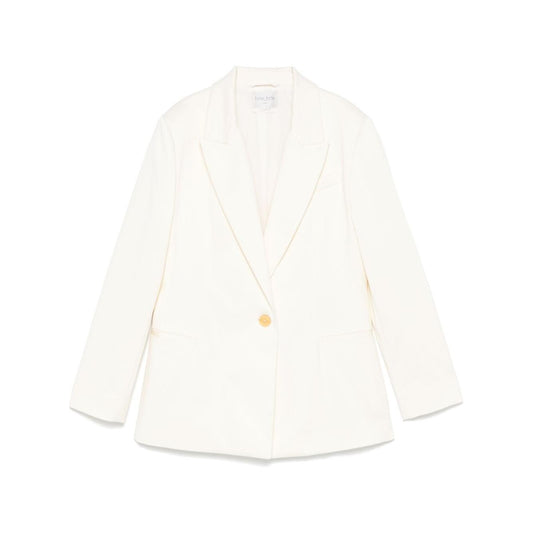 Forte Forte cotton blazer Jackets Forte Forte White Smoke