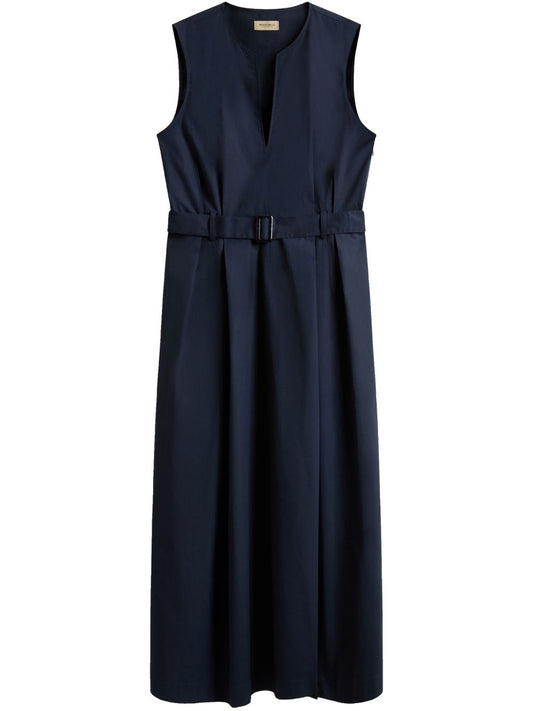 Woolrich Sleeveless dress in pure cotton poplin Dresses Woolrich Black