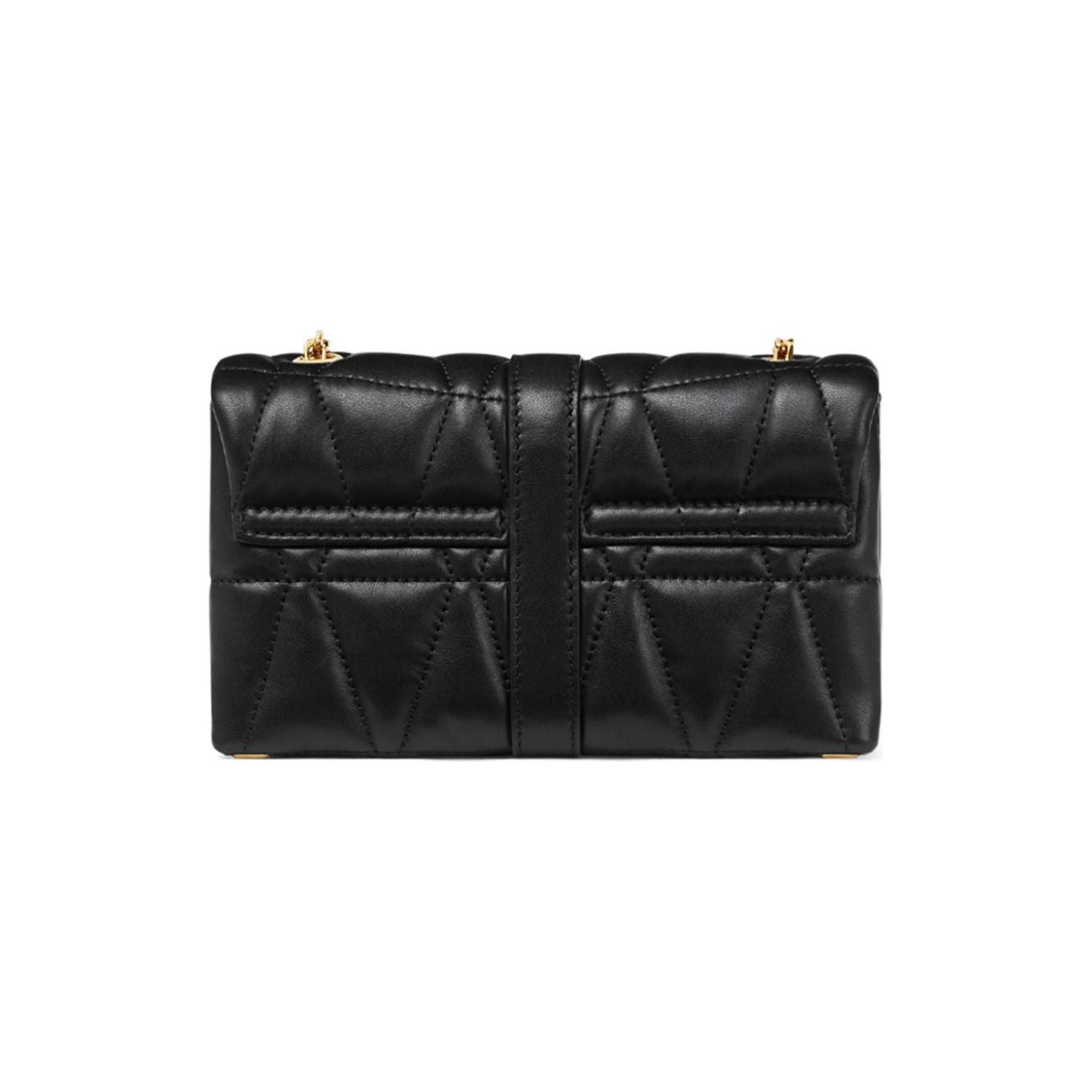 Front view with bag zipped and handles upright.