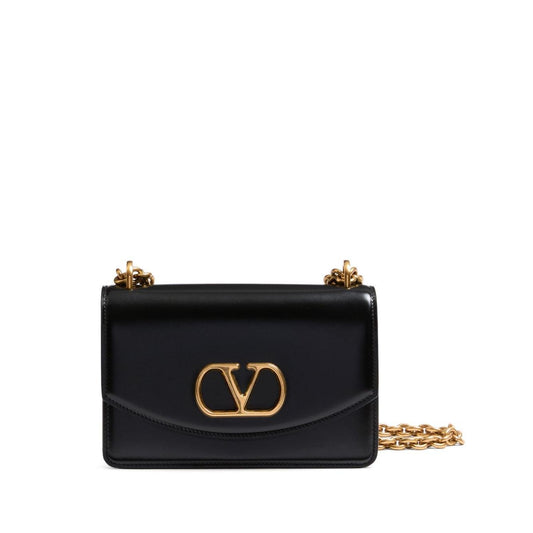 Valentino Garavani Vain Small Shoulder Bag In Shiny Calfskin WB0R17GCB0NO-P25