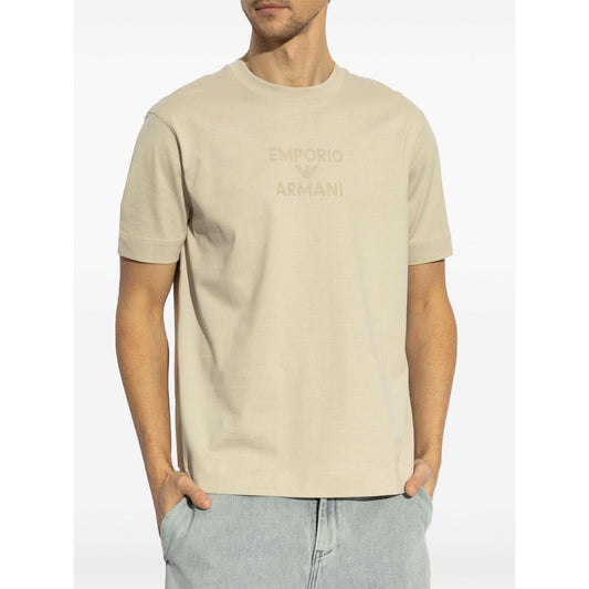 Emporio Armani logo printed T-shirt Topwear Emporio Armani Light Gray