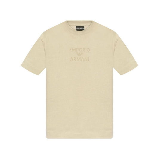 Emporio Armani logo printed T-shirt Topwear Emporio Armani Wheat