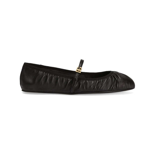 Dolce & Gabbana Nappa leather ballet flats Flat Shoes Dolce & Gabbana Black