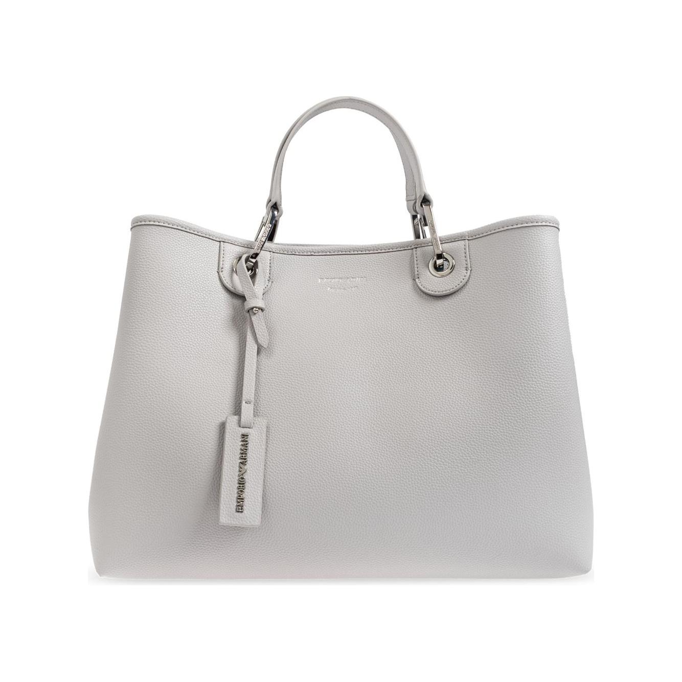 Front view with bag zipped and handles upright.