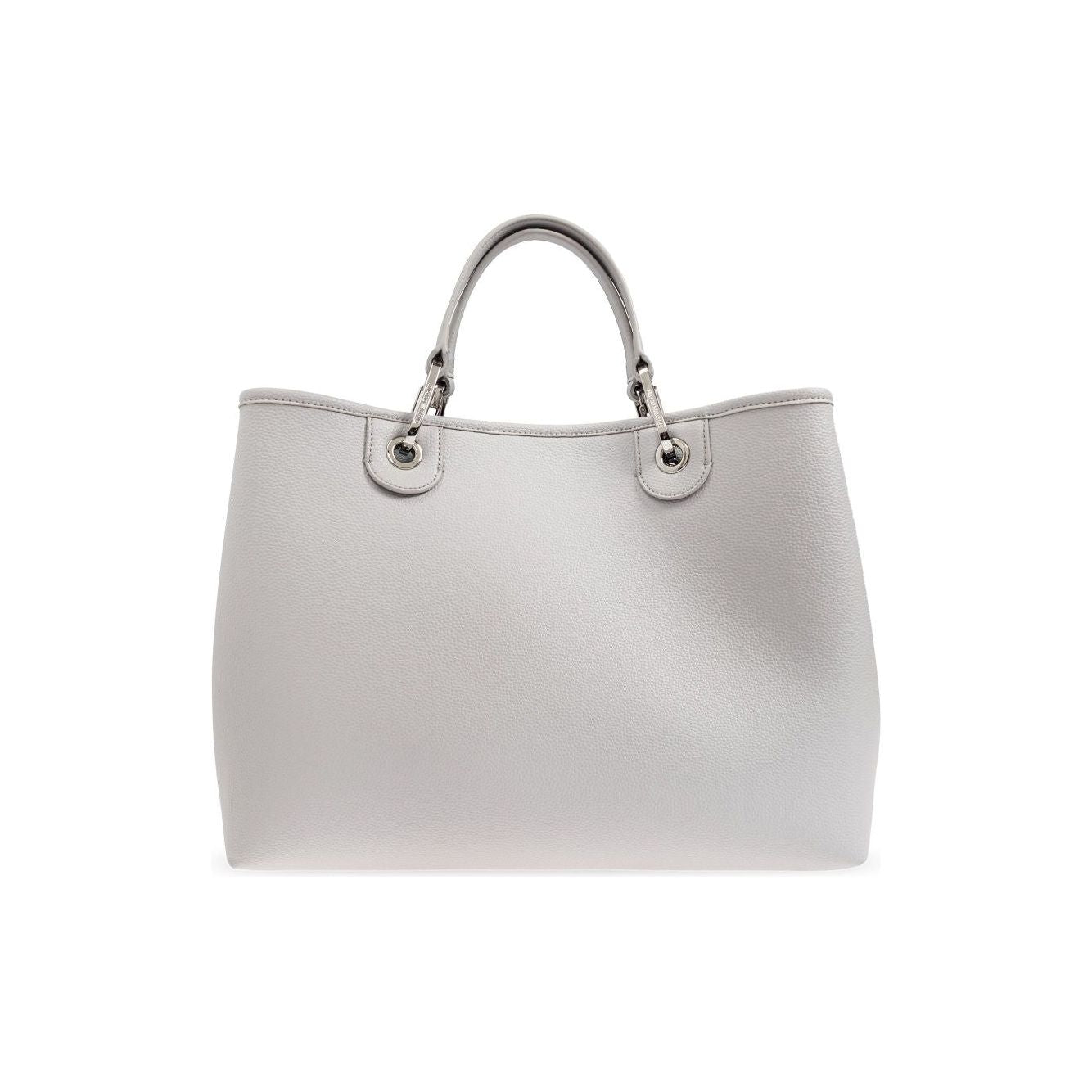 Front view with bag zipped and handles upright.