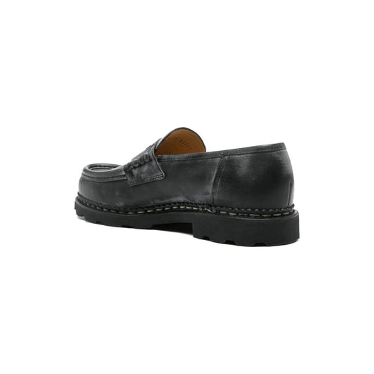 Paraboot Flat shoes Black Moccasins Paraboot Dark Slate Gray