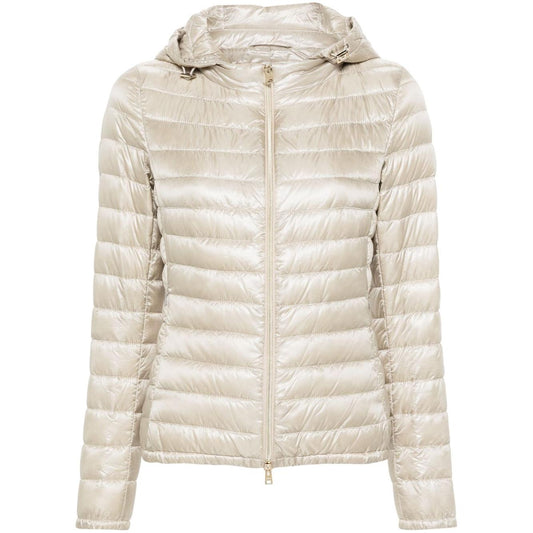 Herno Coats Beige Jackets Herno Light Gray