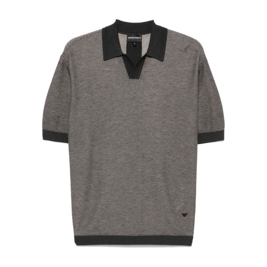Emporio Armani logo patch polo Topwear Emporio Armani Dim Gray
