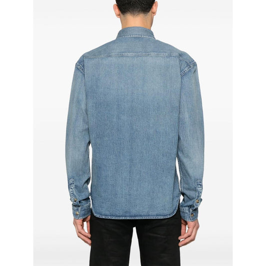 Saint Laurent  Shirts Clear Blue