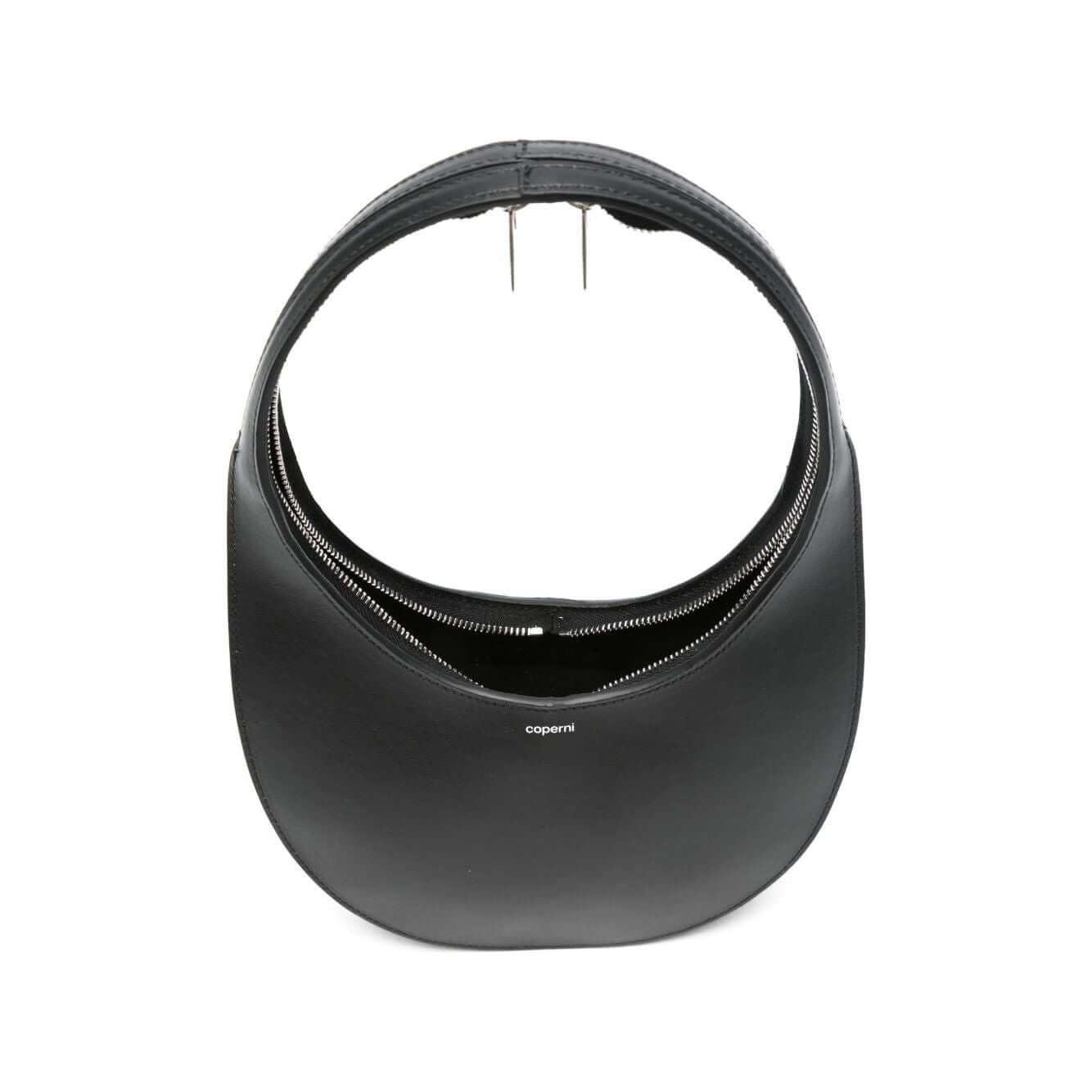 Front view with bag zipped and handles upright.