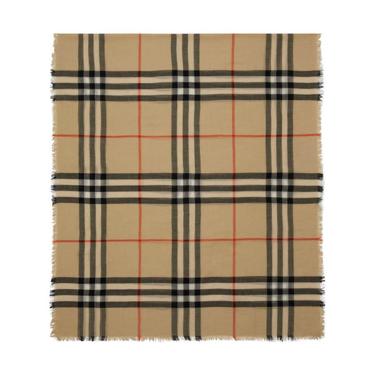 Burberry Check wool scarf
