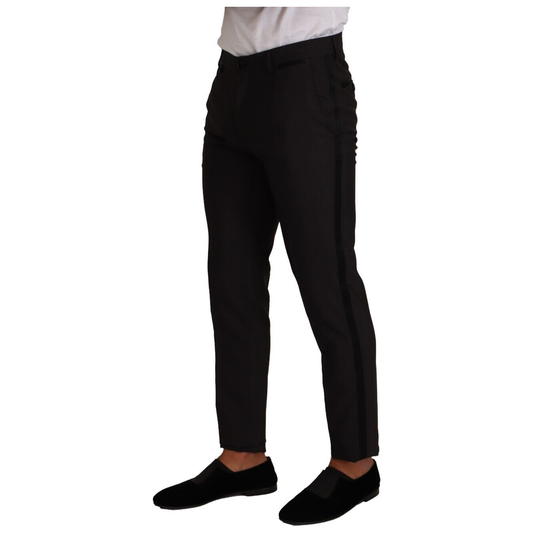 Dolce & Gabbana Elegant Skinny Tuxedo Trousers Dolce & Gabbana Black
