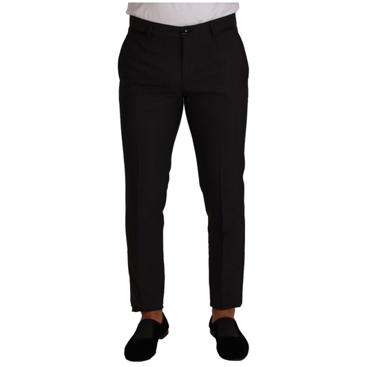 Dolce & Gabbana Elegant Skinny Tuxedo Trousers Dolce & Gabbana Black
