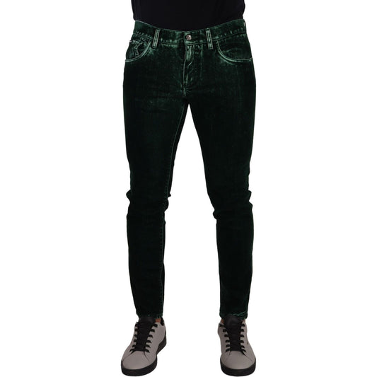 Dolce & Gabbana Sleek Cotton-Blend Skinny Denim Jeans Dolce & Gabbana Black