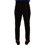 Dolce & Gabbana Elegant Burgundy Wool Jogger Pants Dolce & Gabbana Black