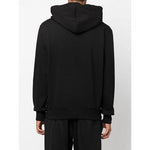 Versace Jeans Chic Black Hooded Sweatshirt 8058987956300