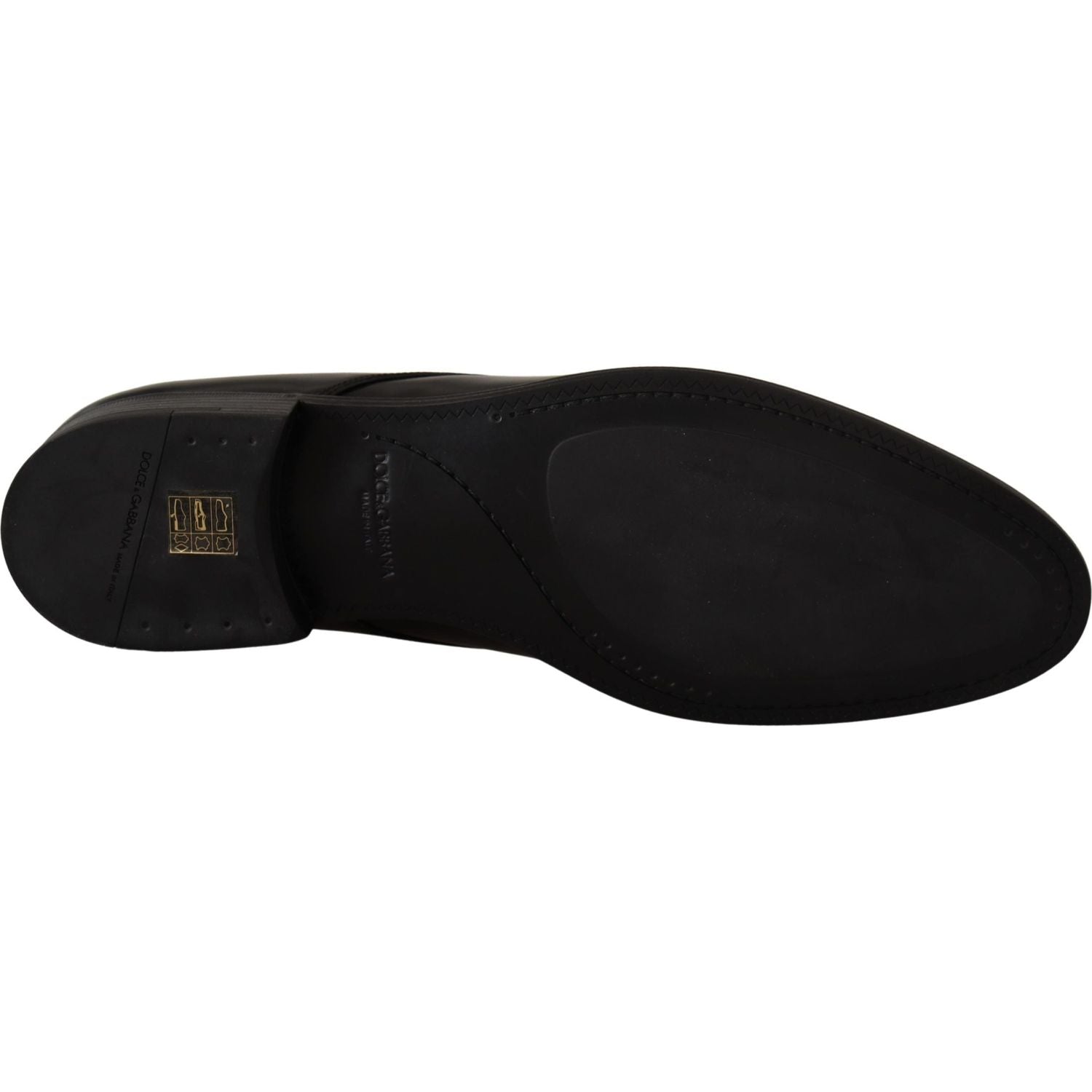 Dolce & Gabbana Black Leather Lace Up Formal Derby Shoes