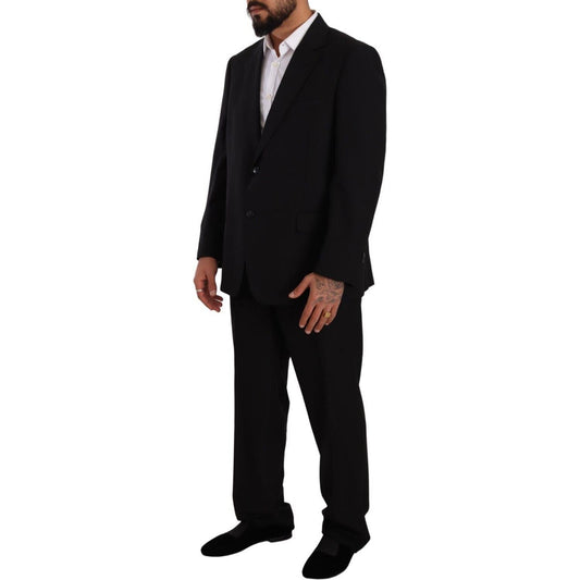 Domenico Tagliente Elegant Two-Piece Deconstructed Suit Domenico Tagliente Black