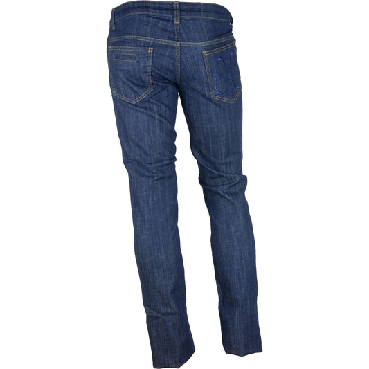 Cavalli Class Elegant Dark Blue Denim Essentials Cavalli Class Dark Slate Gray