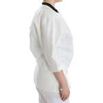 Andrea Pompilio White Cotton Blend Oversized Blazer Jacket SIG12655-3