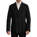 Dolce & Gabbana Black Polka Dotted Cotton Blazer Jacket JKT3401- 56