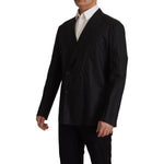 Dolce & Gabbana Black Polka Dotted Cotton Blazer Jacket JKT3401- 56