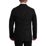 Dolce & Gabbana Black Polka Dotted Cotton Blazer Jacket JKT3401- 56