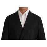 Dolce & Gabbana Black Polka Dotted Cotton Blazer Jacket JKT3401- 56
