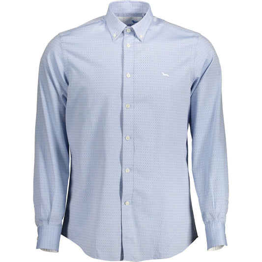 Harmont & Blaine Light Blue Cotton Regular Fit Shirt HA-15134-XL-FBB-153