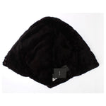 Dolce & Gabbana Exclusive Purple Weasel Fur Hooded Scarf Hood Scarf Dolce & Gabbana Black