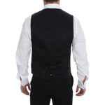 Dolce & Gabbana Elegant Gray Wool Formal Vest Dolce & Gabbana Black