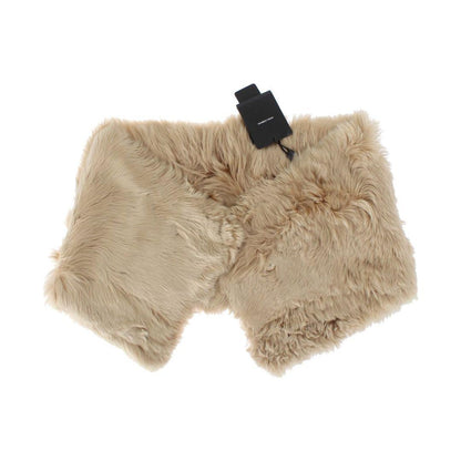 Dolce & Gabbana Beige Alpaca Collar Scarf