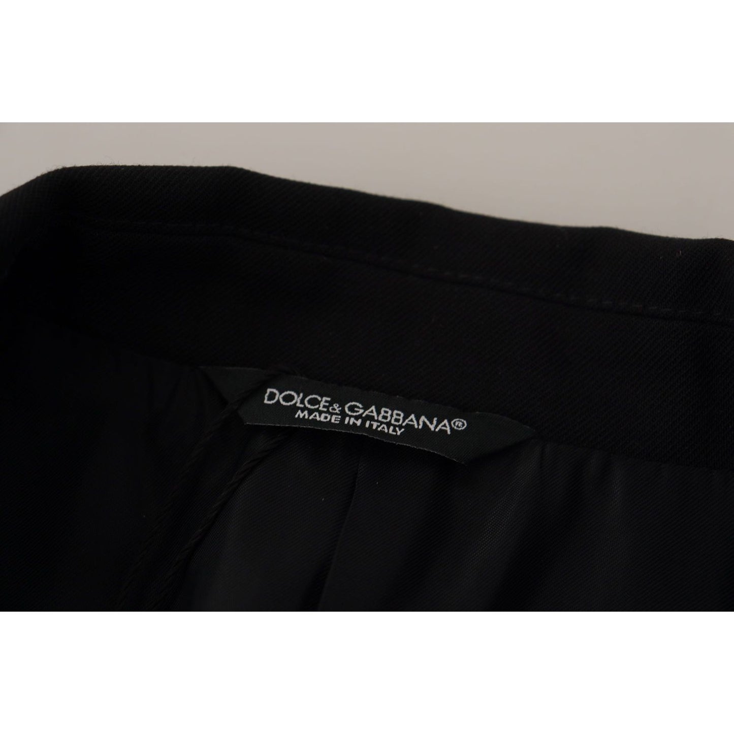 Dolce & Gabbana Black Double Breasted Coat Blazer Jacket