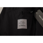 Dolce & Gabbana Elegant Taormina Black Cotton Blazer Dolce & Gabbana Black