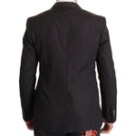 Dolce & Gabbana Elegant Taormina Black Cotton Blazer Dolce & Gabbana Dark Slate Gray