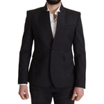 Dolce & Gabbana Elegant Single-Breasted Wool Blazer Dolce & Gabbana Black