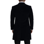Dolce & Gabbana Elegant Black Cotton Long Cardigan Jacket Dolce & Gabbana Black