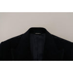 Dolce & Gabbana Elegant Black Cotton Long Cardigan Jacket Dolce & Gabbana Gray