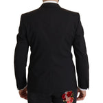 Dolce & Gabbana Elegant Slim Fit Black Blazer Jacket Dolce & Gabbana Black