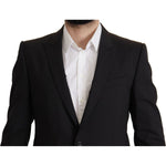 Dolce & Gabbana Elegant Slim Fit Black Blazer Jacket Dolce & Gabbana Black
