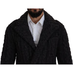 Dolce & Gabbana Elegant Double-Breasted Wool-Cashmere Coat Dolce & Gabbana Black