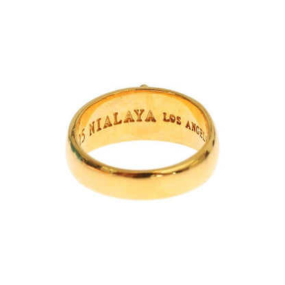 Nialaya Gold Plated 925 Silver Ring